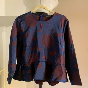 Zara jacquard top